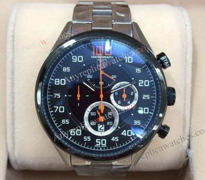 TAG HEUER 100 MIKROGRAPH SS Black Men Replica Watch